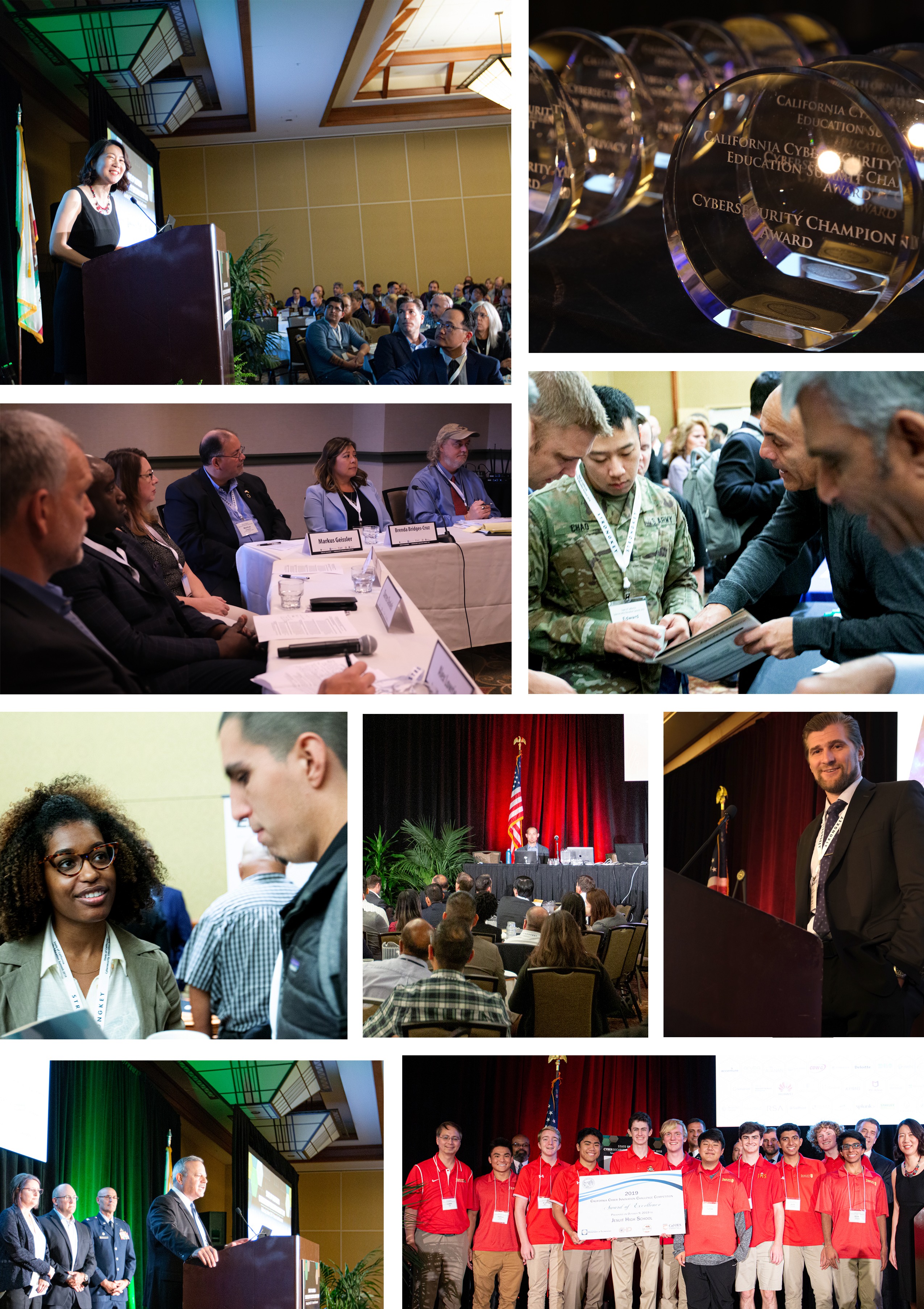 California Cybersecurity Education Summit 2019 collage