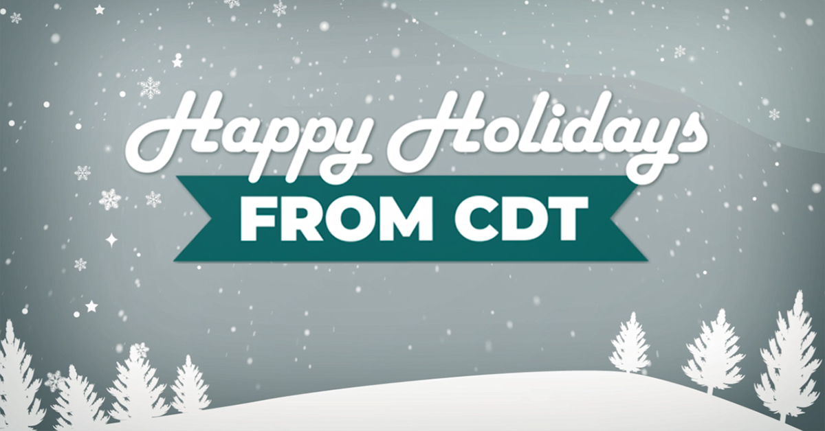 Happy Holidays from CDT